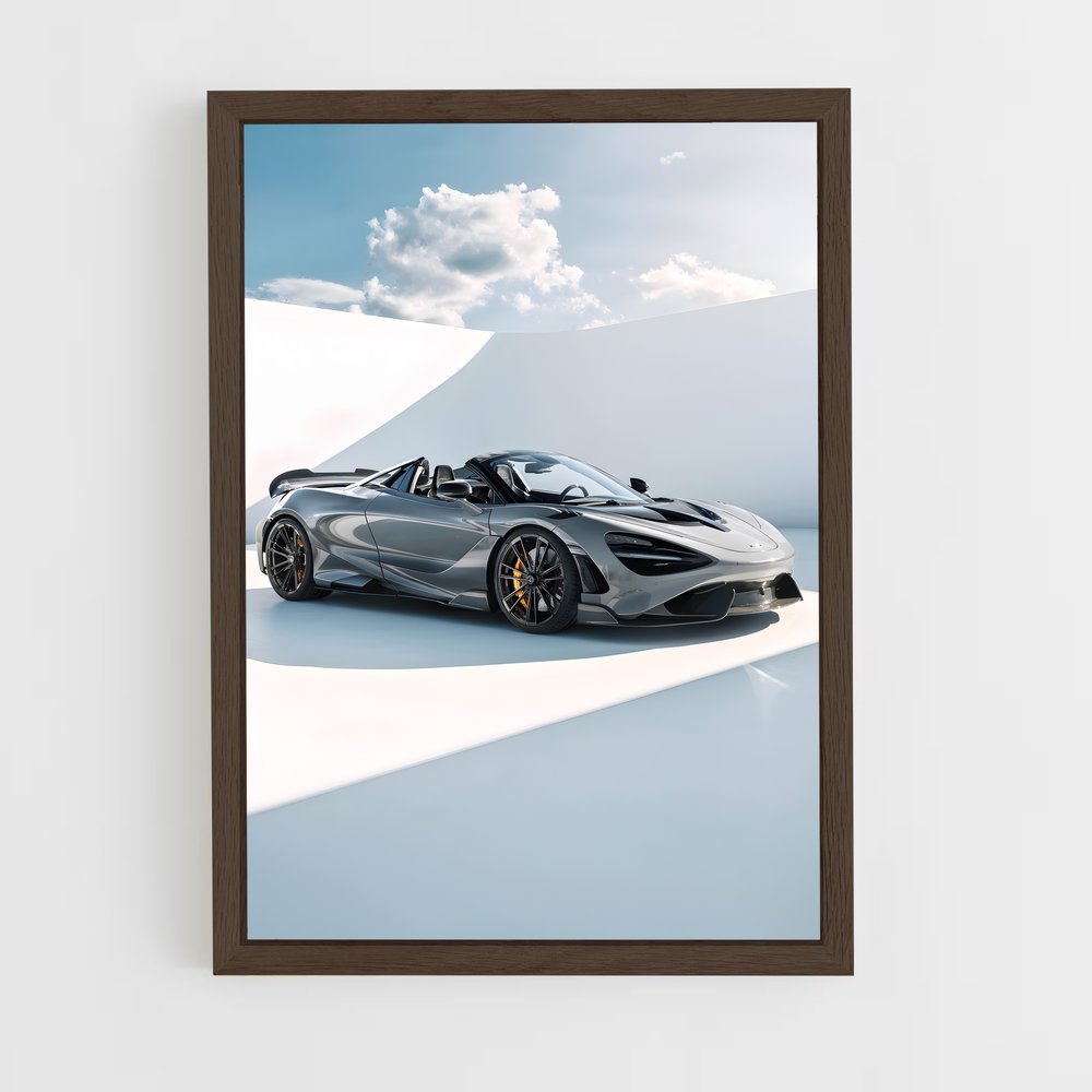 Poster Mirage Argenté – affiche Mclaren (vue 5)